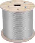 304 Stainless Steel Cable 1/4 Inch 7 X 19 Wire Rope 200Feet H379886