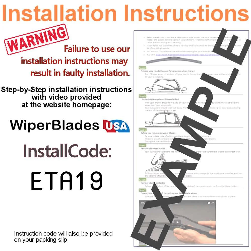 Beam Blade Wipers Set of 3 with Rear Wiper G56997