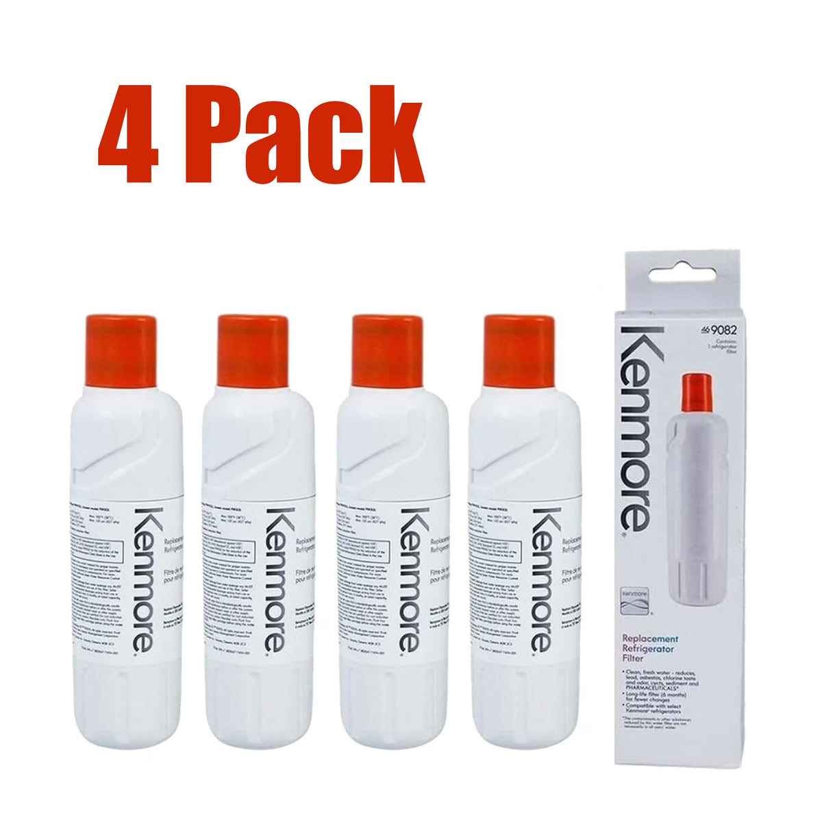 4 Pack Refrigerator Water Filter Y595