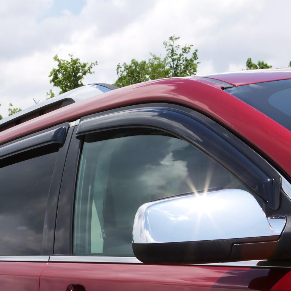 4-Piece Dark Smoke Side Window Deflector T626