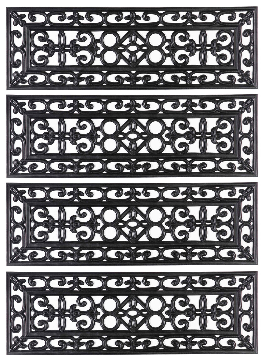 Set of 4 Anti-Slip Rubber Stair Tread Mat D951922