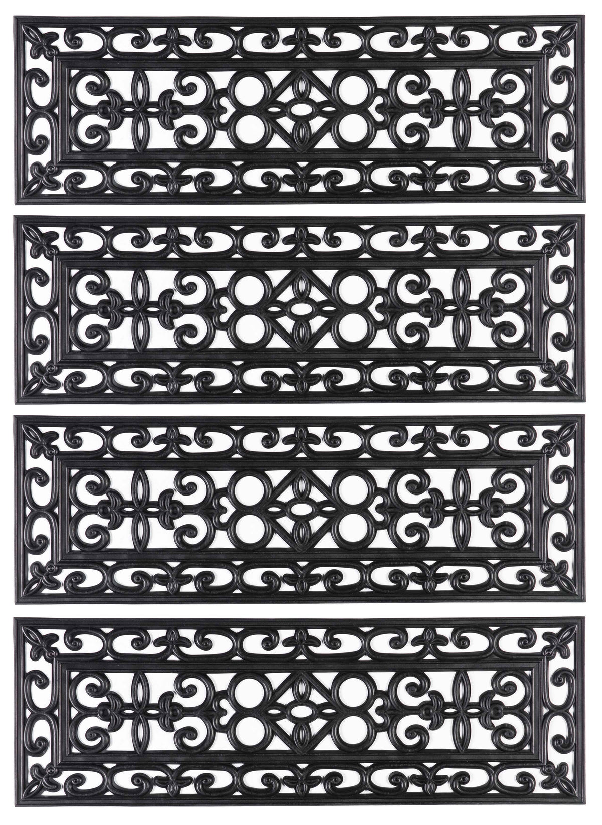 Set of 4 Anti-Slip Rubber Stair Tread Mat D951922