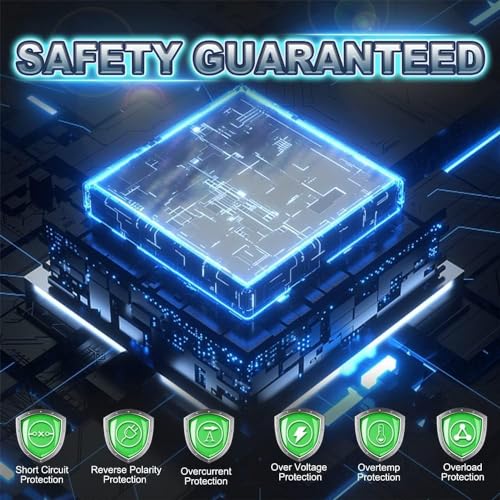 1000 Watt Car Power Inverter 12V to 110V/120V AC with LCD Display Dual AC Outlets Dual USB Black P6813