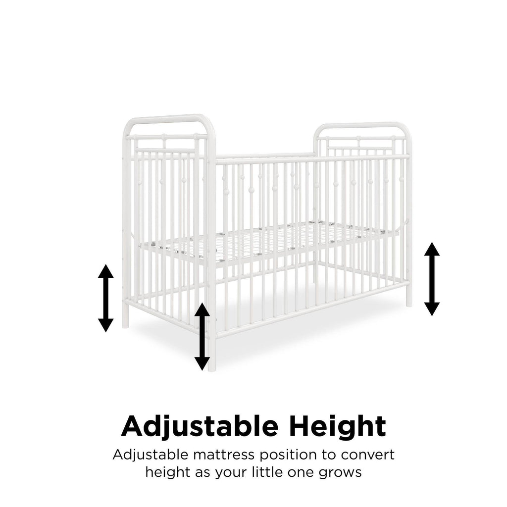White Metal Crib K3626