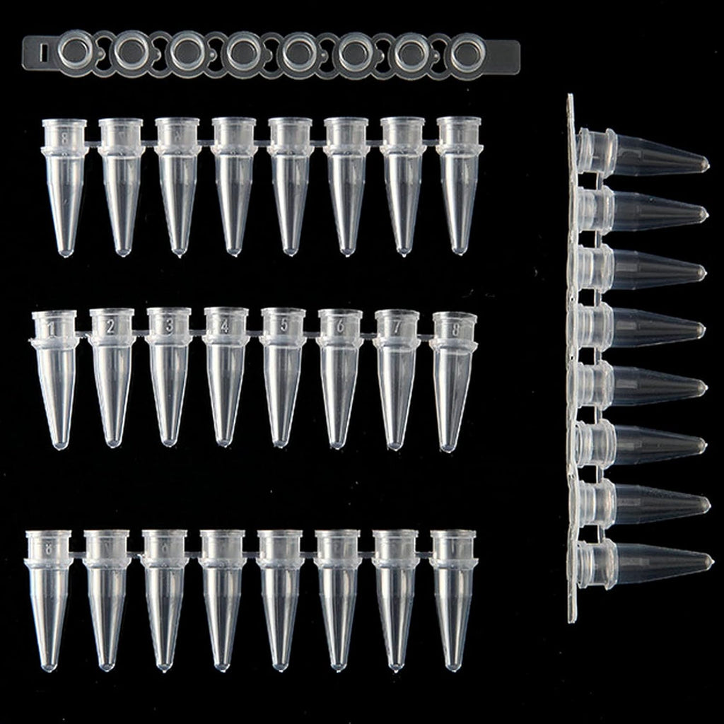 PCR 0.2ml Thin Wall Flat Cap Strip of 8 Tubes, Pack of 125 O64028