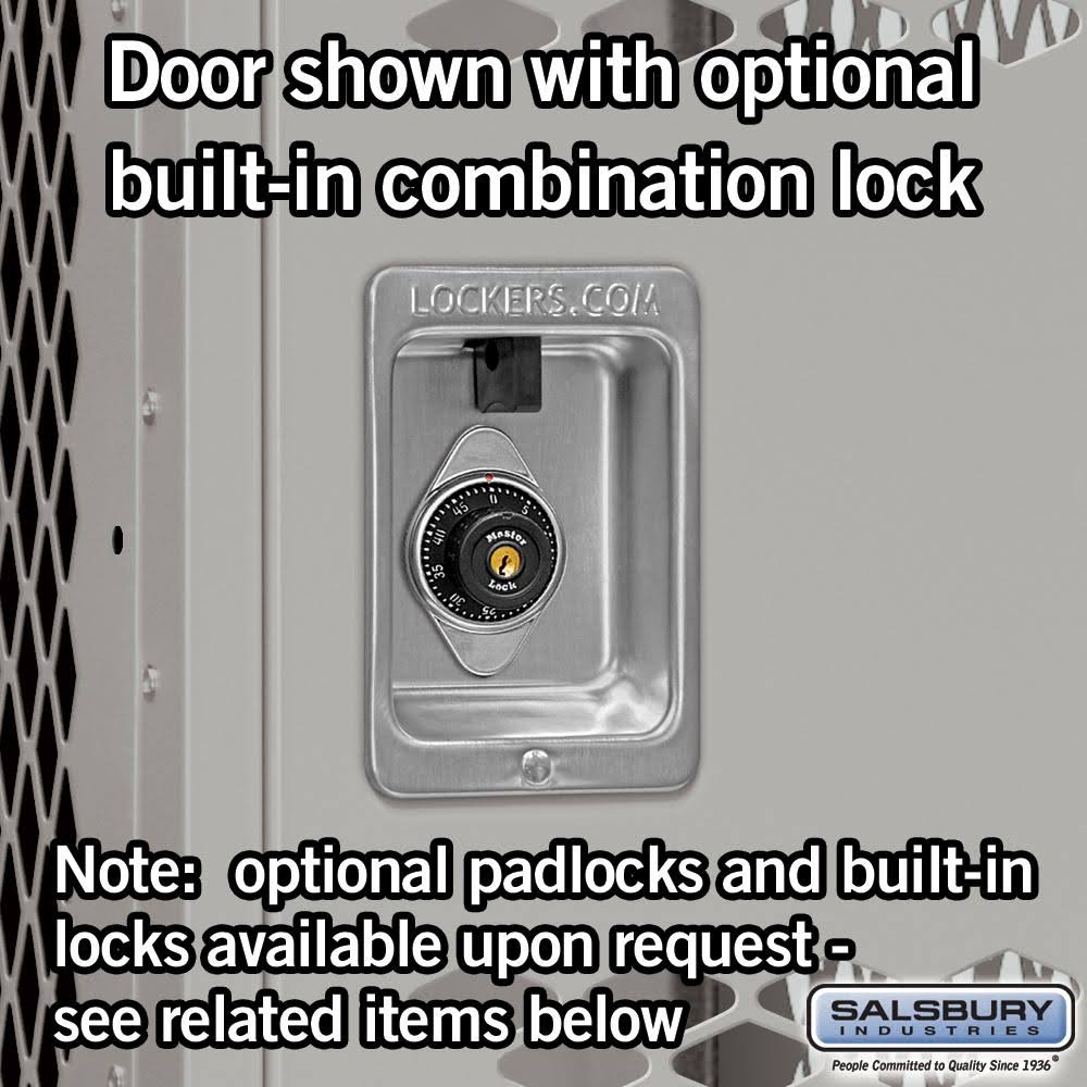 12x22 Triple Tier Vented Metal Locker T9582