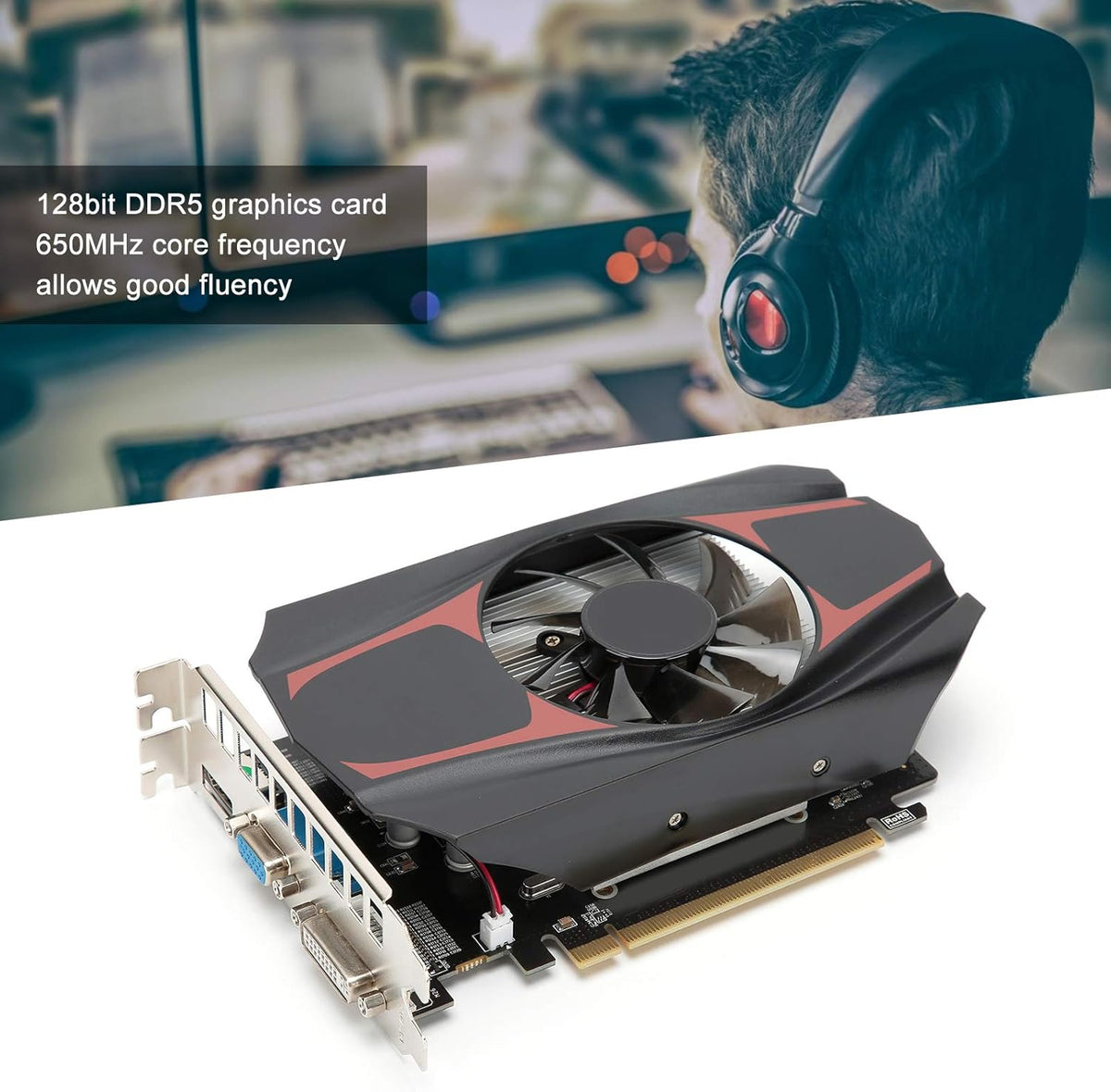 1GB 128bit DDR5 650MHz PCI 3.0 Graphics Card Z898674