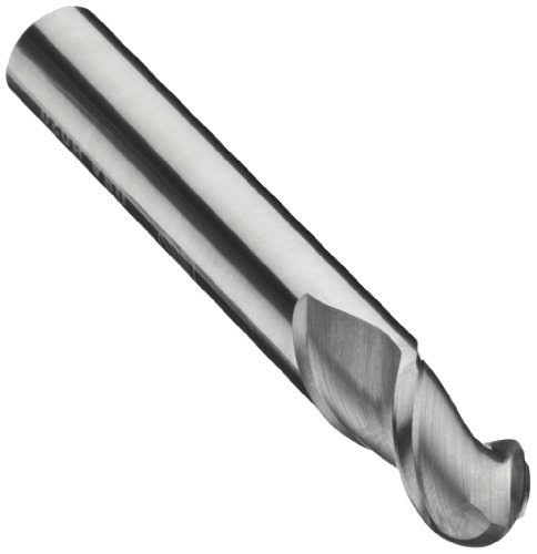 1/4x22 Diam 2 Flute Solid Carbide Ball End Mill B134234