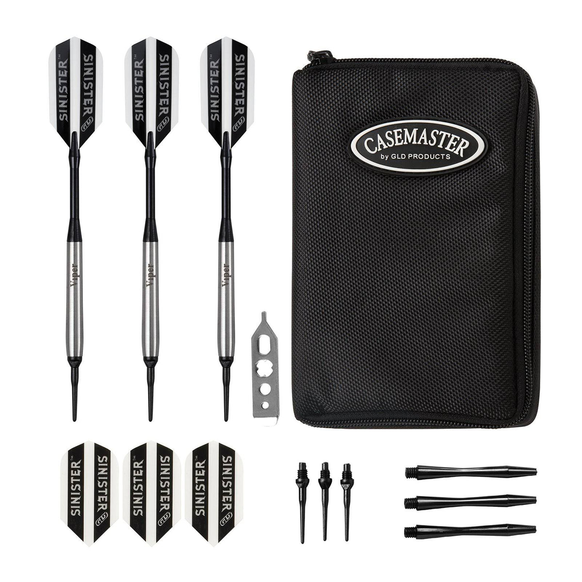 Tungsten Soft Tip Darts and Dart Case S315991