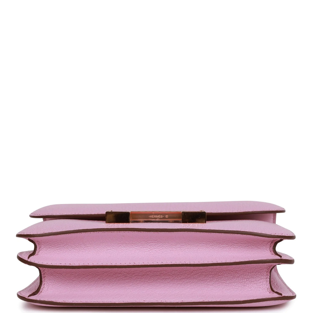 Mauve Sylvestre Chevre Rose Gold Hardware Bag T1315
