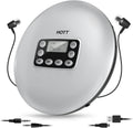 Silver Rechargeable Portable CD Player with Bluetooth U34062