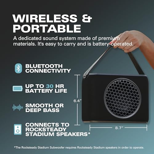 Wireless Portable Subwoofer with Carry Strap N829412