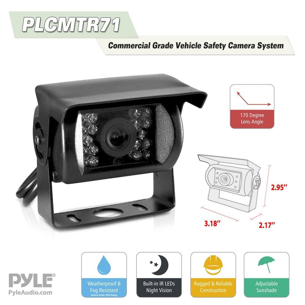 Weatherproof Rearview Backup Camera System Kit with 7 LCD Color Monitor G8523