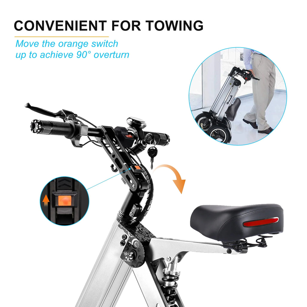 Foldable 3 Wheel Electric Scooter with LED Display B38665