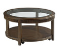 Warm Espresso Round Cocktail Table S803