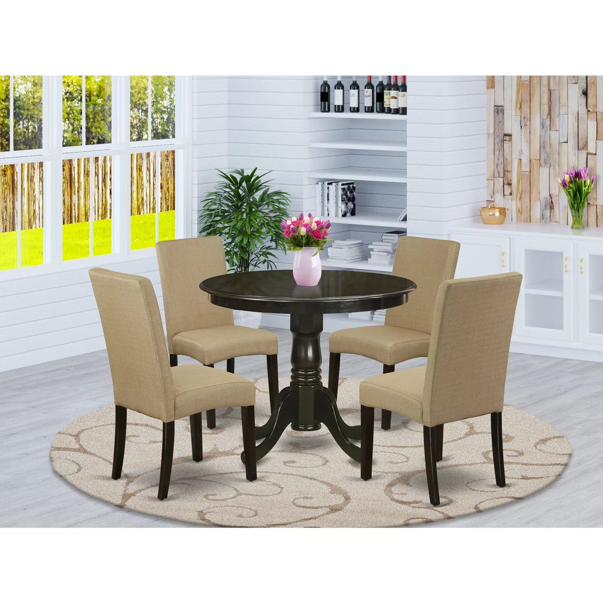 5 Piece Wood Dining Set K926418
