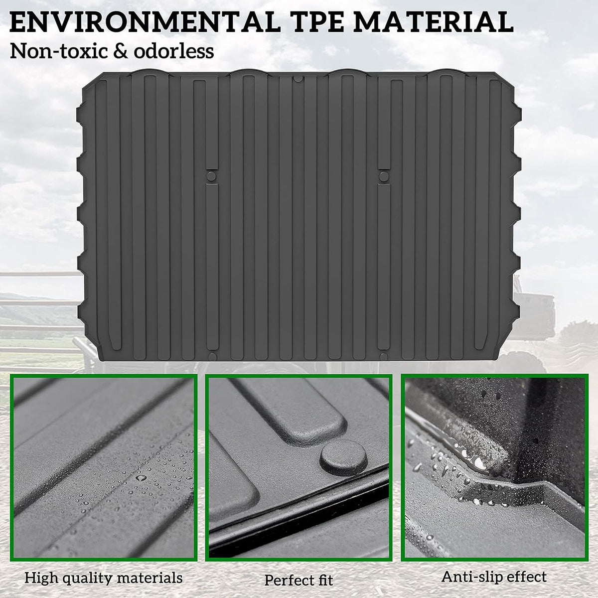 Rubber Bed Mat Liner for Ranger XP 1000 B981