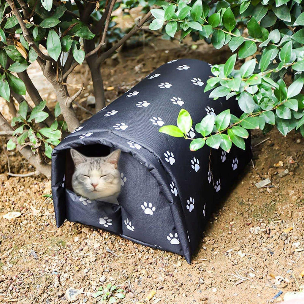 Outdoor Foldable Cotton Filled Cat House H397989