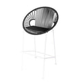 White Black Patio Bar Stool I177