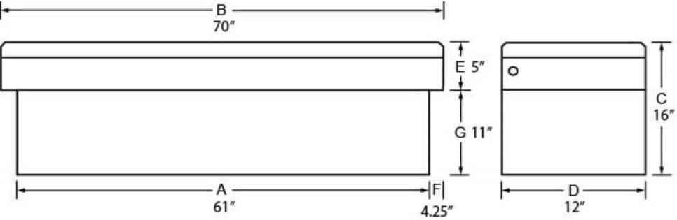 Aluminum Cross Bed Boxes D30374