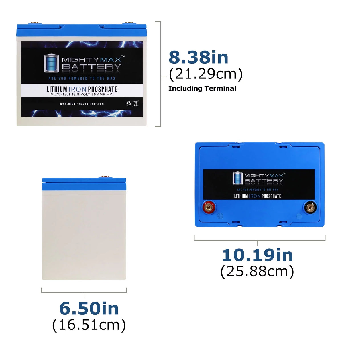 12V 75AH Lithium Replacement Battery D306017