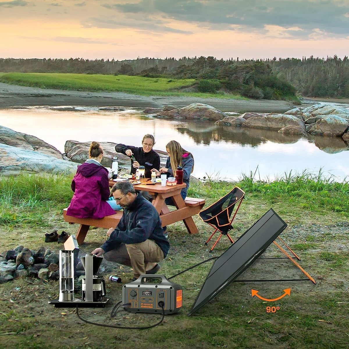 100W Foldable Solar Panel with DC Port A86361
