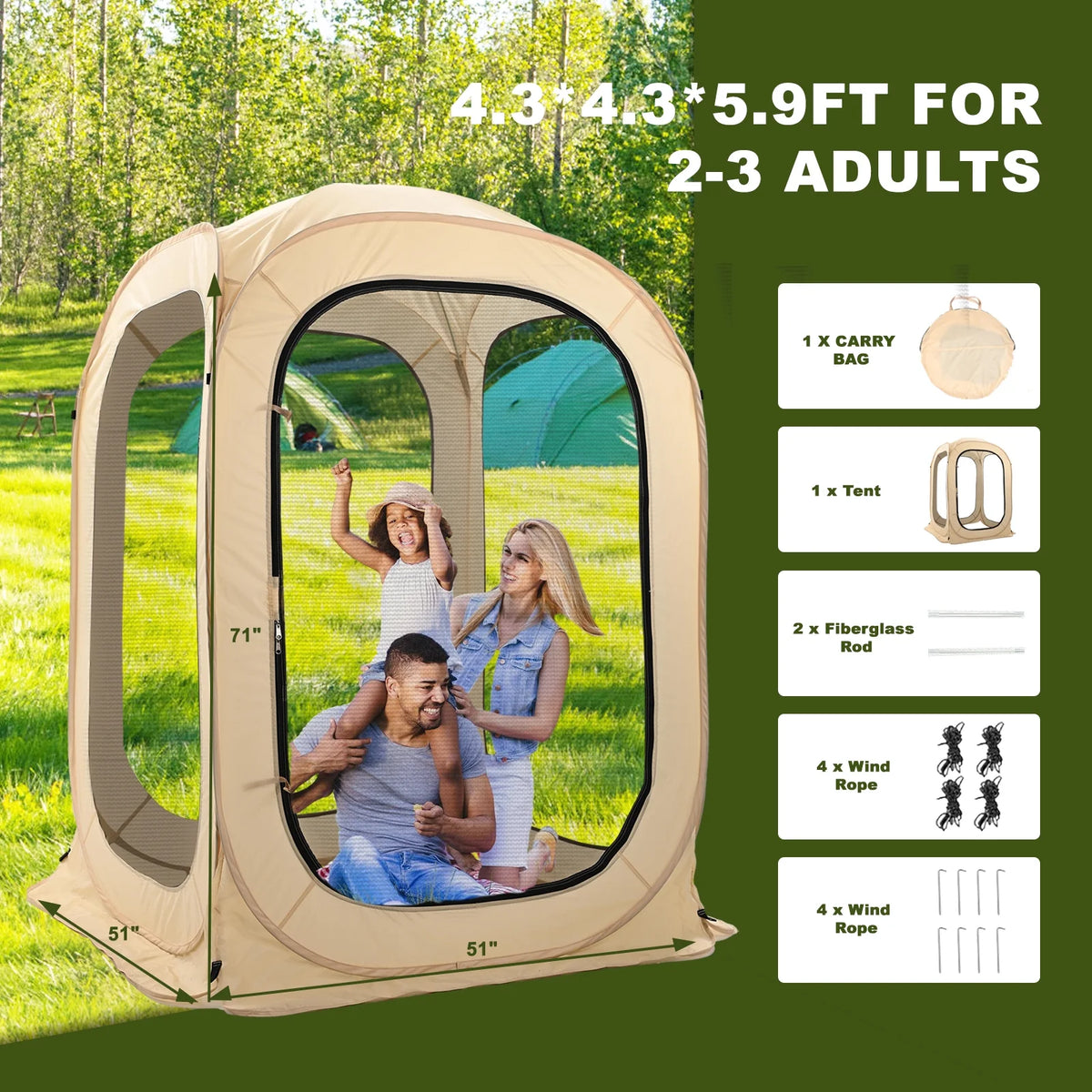 Pop-Up Mesh Tent P117987