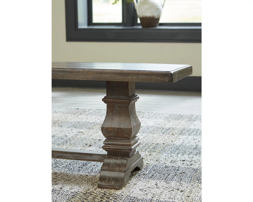 Rustic Brown Dining Bench P18126