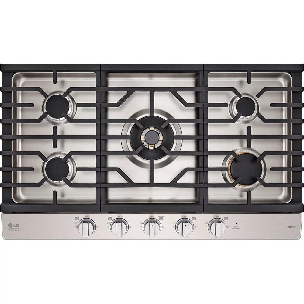 36 inch Stainless 5-Burner Built-In Gas Cooktop L3784
