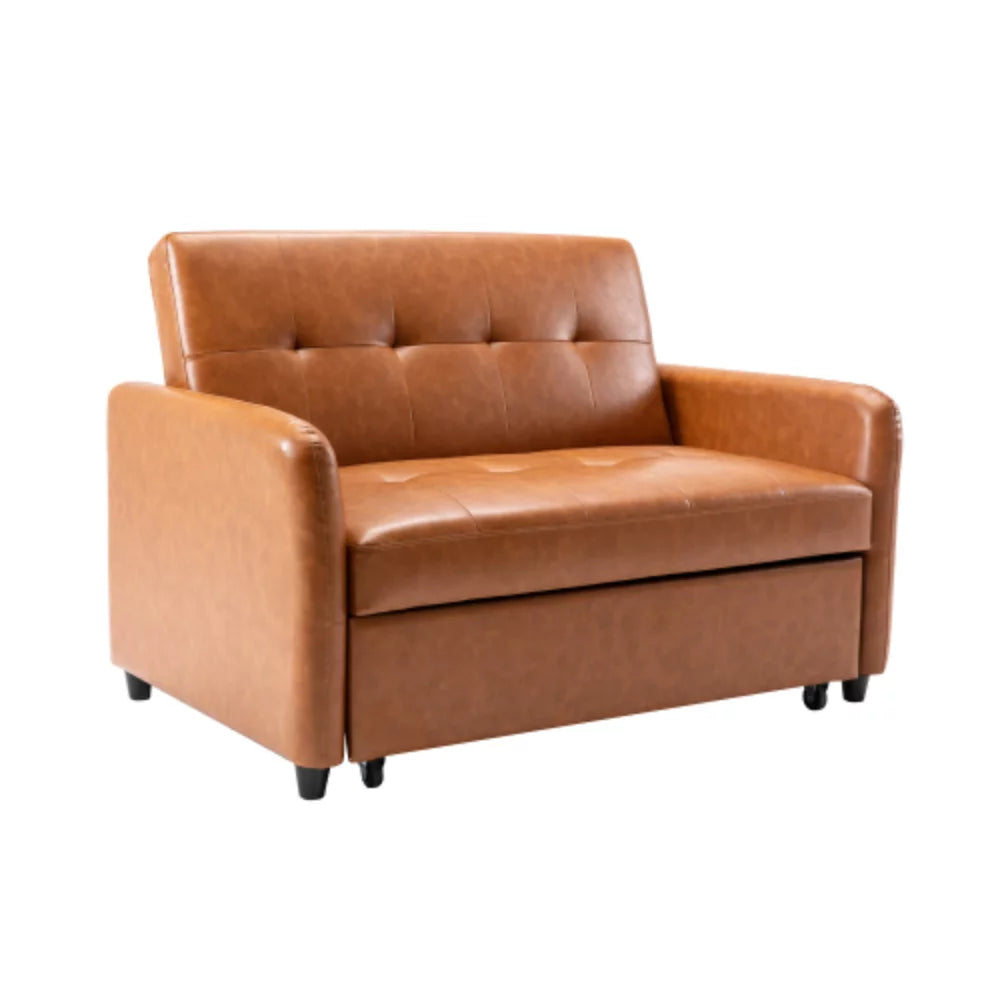 51" Convertible Sleeper Bed, Adjustable Oversized Armchair with Dual USB Ports S40146