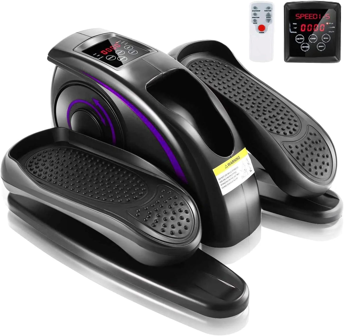 Under Desk Elliptical Machine Seated Pedal Exerciser with LCD Display S7059