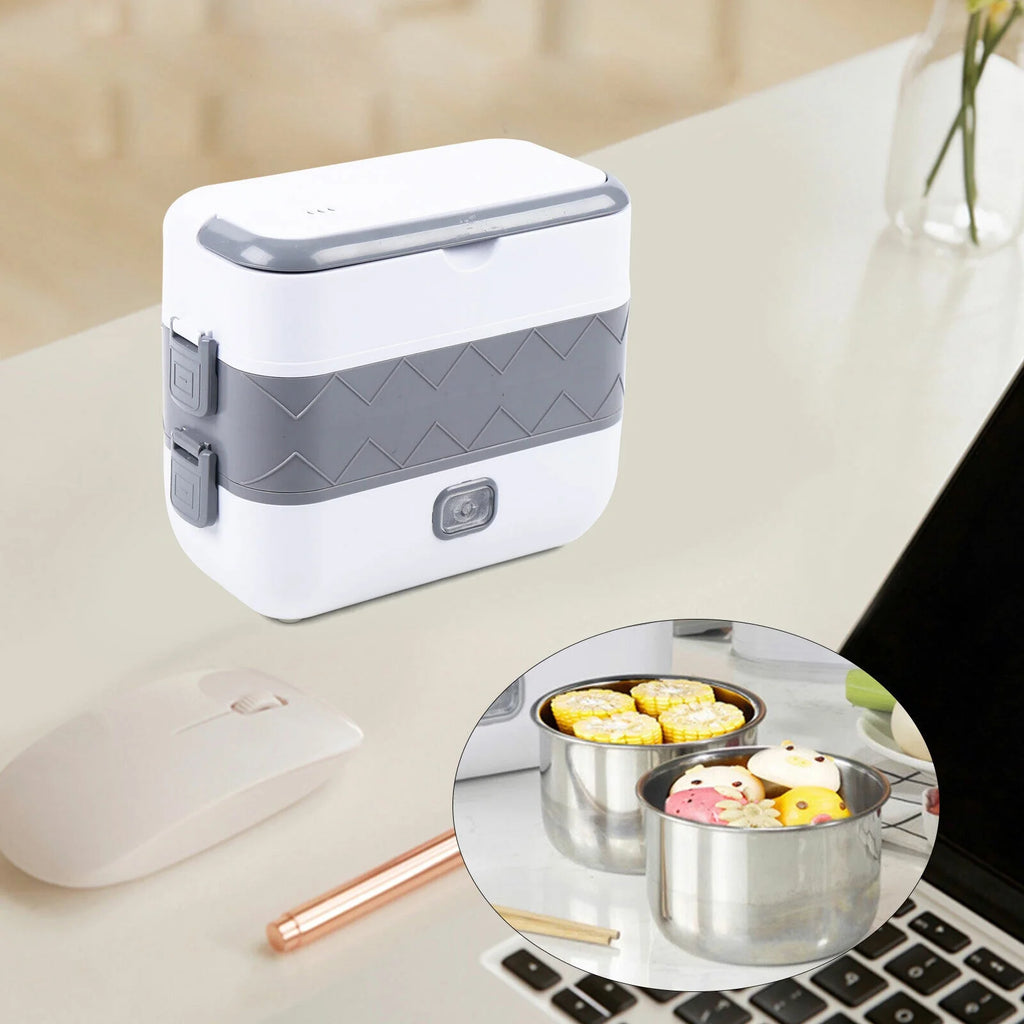 Portable Electric Lunch Box Food Heater Steamer Rice Cooker Q6297
