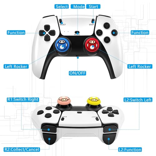 4K HDMI Retro Gaming Console Stick with 20,000+ Classic Games, 23 Emulators & Dual 2.4G Wireless Controllers P533
