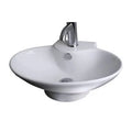 Wall Mounted Bathroom Sink with Overflow F55768