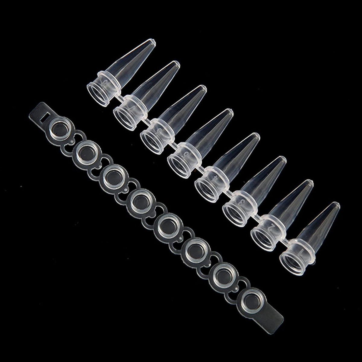PCR 0.2ml Thin Wall Flat Cap Strip of 8 Tubes, Pack of 125 O64028