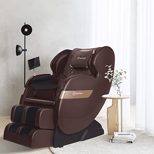 Full Body Dual-core S Track Shiatsu Massage Recliner with Zero Gravity, APP, LCD, Heat, Bluetooth, Black L39625
