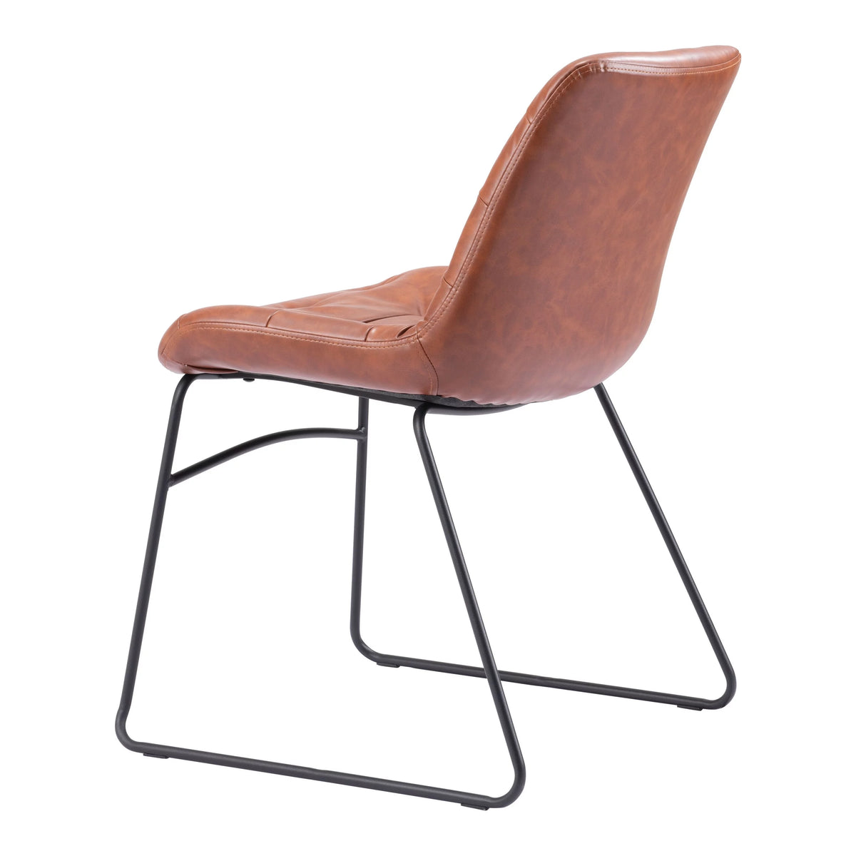 Dining Chair Set of 2 Vintage Brown E52706