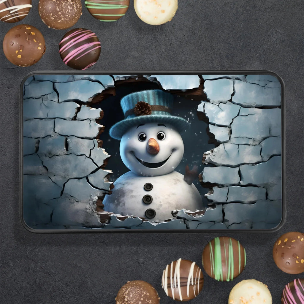 Christmas Snowman Chocolate Truffles Keepsake Tin K462762