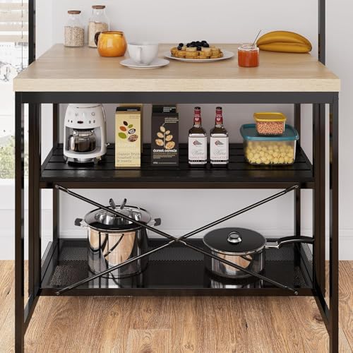 3 Tier Microwave Stand Oven Shelf with Power Outlet Q139354