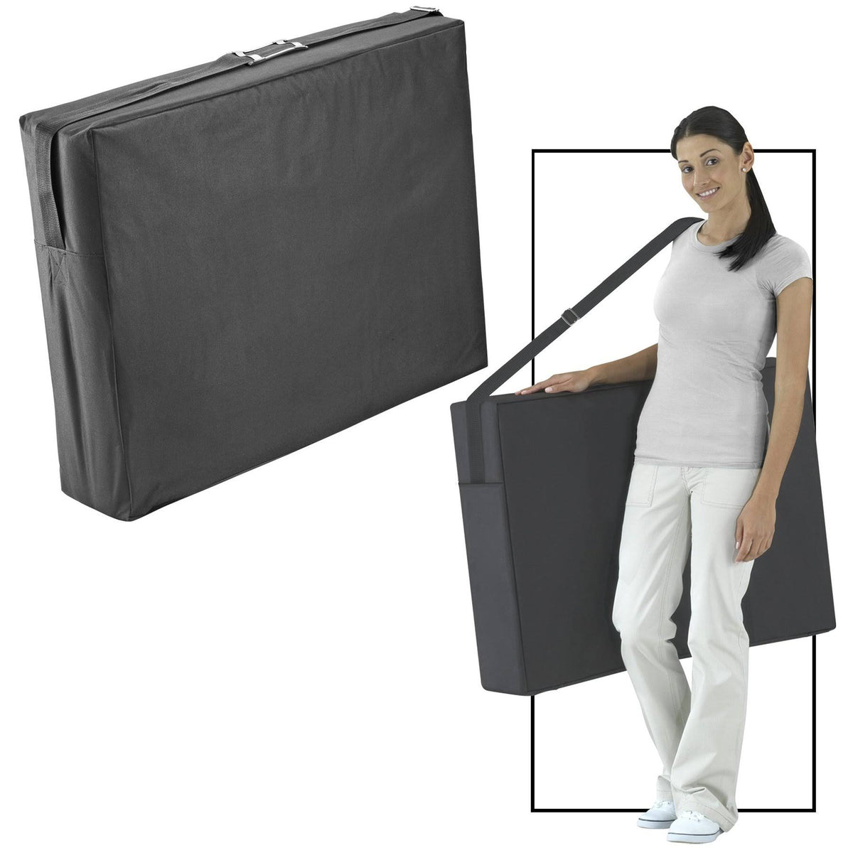Black Lightweight Portable Table Package Q16928