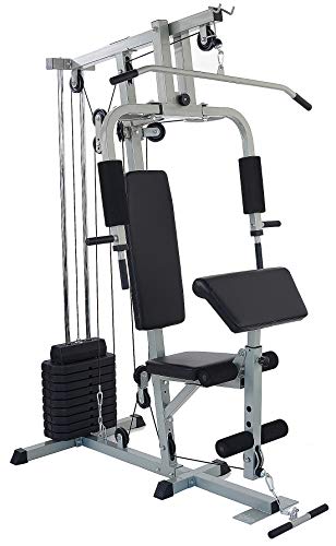 Home Gym System Workout Station with 380LB of Resistance, 125LB - 145LB Weight Stack L410