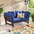 Convertible Outdoor Daybed Sofa Green Cushion V335585
