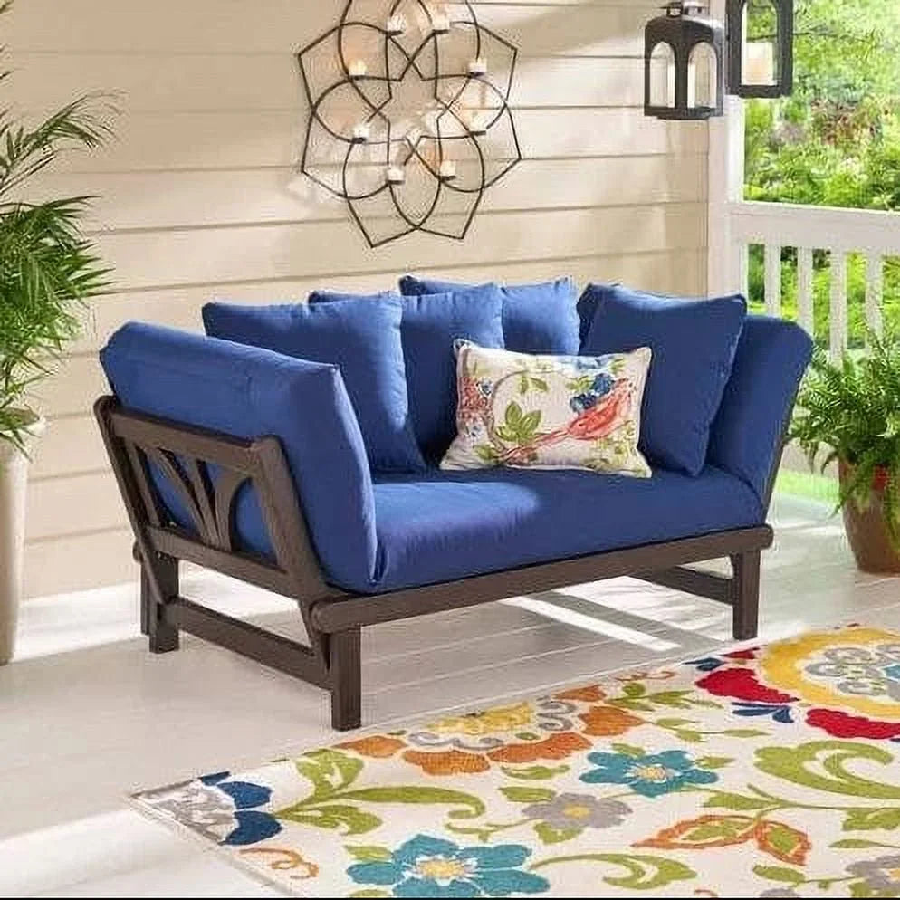Convertible Outdoor Daybed Sofa Green Cushion V335585