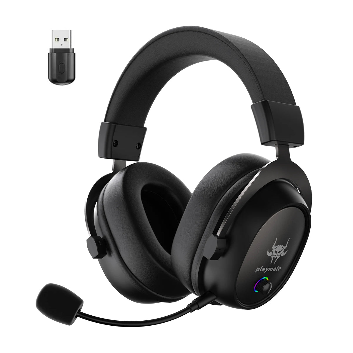 Wireless Gaming Headset with Detachable Noise-Canceling Microphone T875