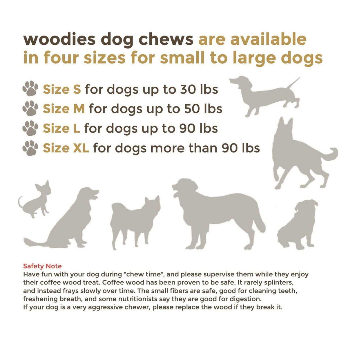 Dog Chew Toys Coffee Wood C32777