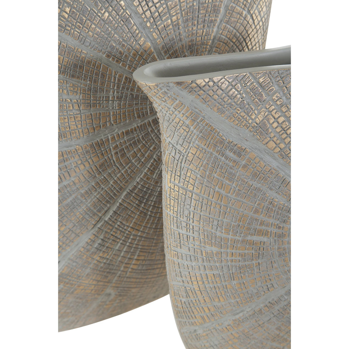 Contemporary Starburst Patterned Polyresin Vase M66261