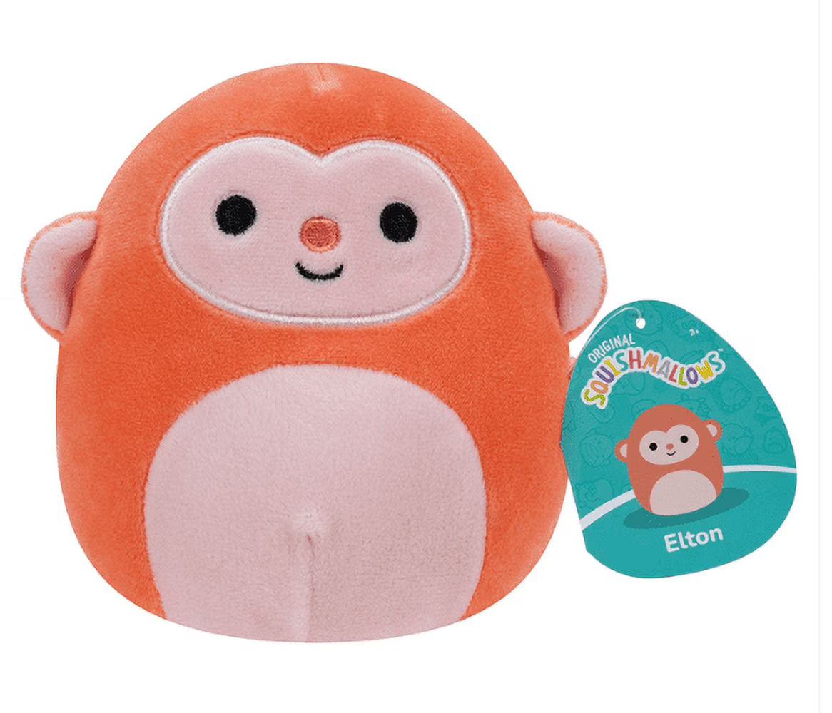 Elton the Peach Monkey 5 Inch Plush Toy U6242
