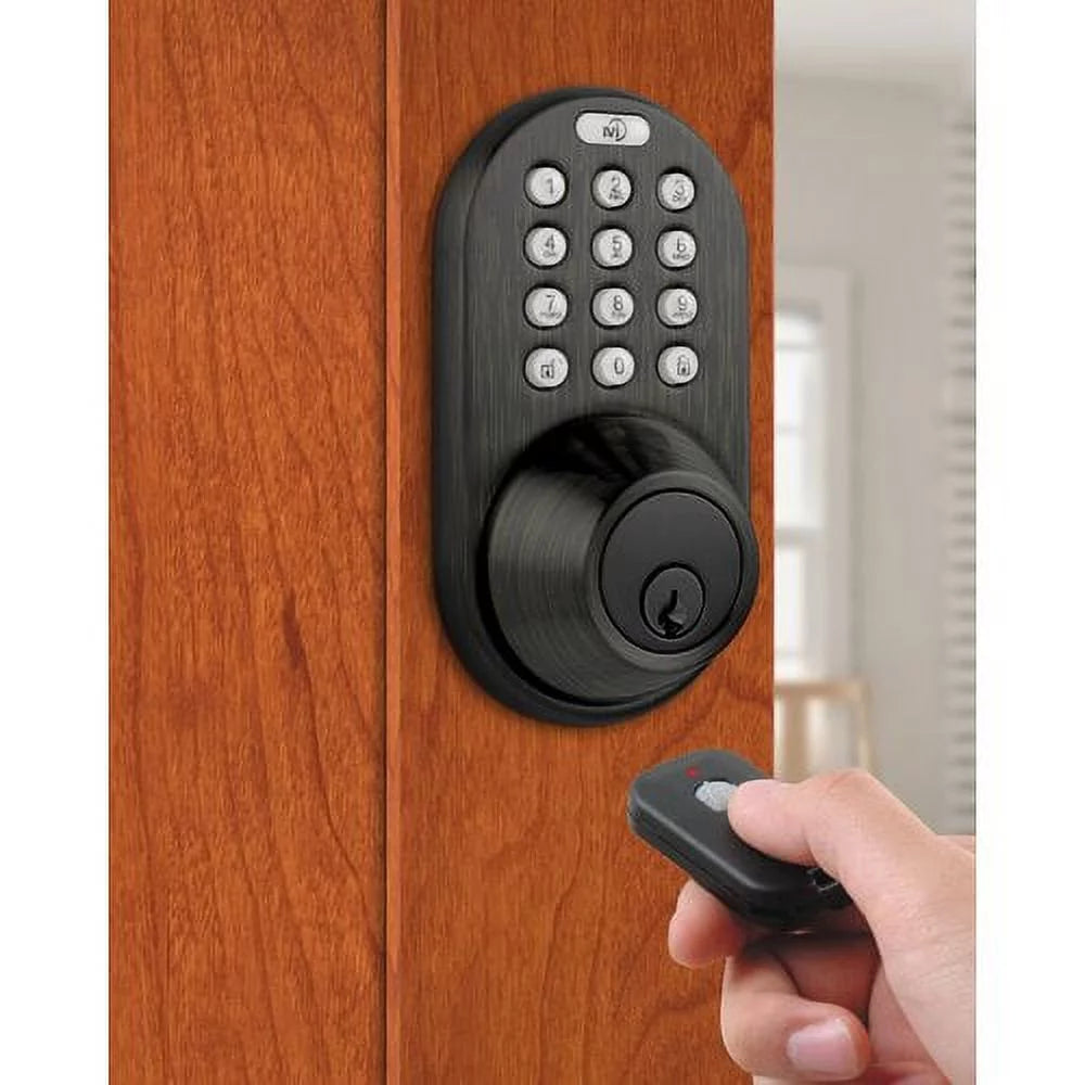 Antique Brass Digital Deadbolt Door Lock L86745