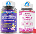 Magnesium Glycinate, Vitamin D3 + B12 Gummies, 3 Pack T843634