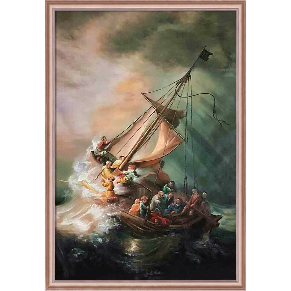 Hand Painted Oil Painting with Frame 24x22 x 36x22 T970